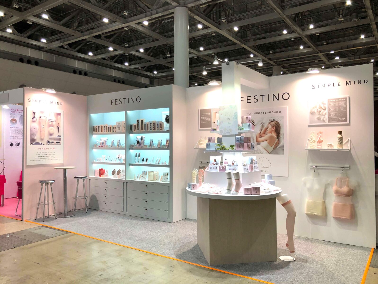 【ギフトショー成功事例】シンプルマインド様の展示会ディスプレイ
