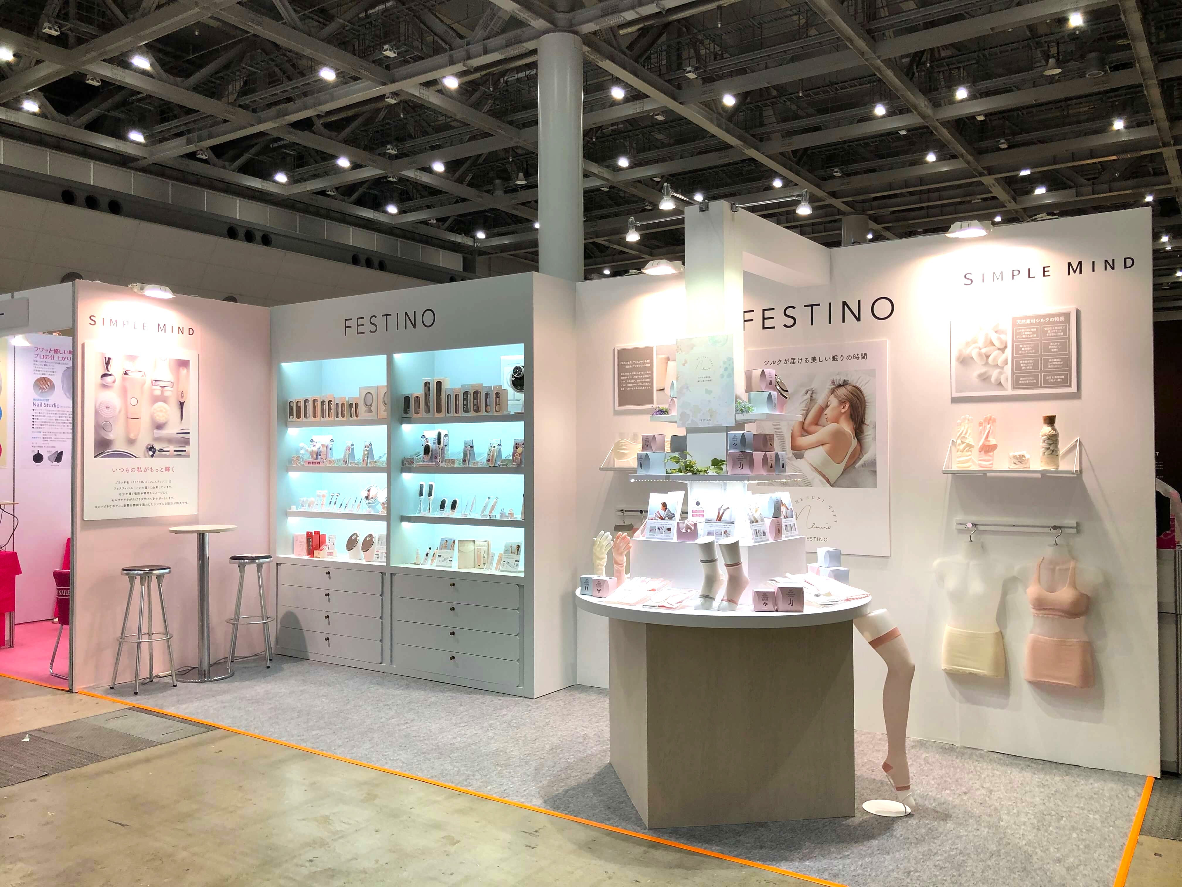 【ギフトショー成功事例】シンプルマインド様の展示会ディスプレイ