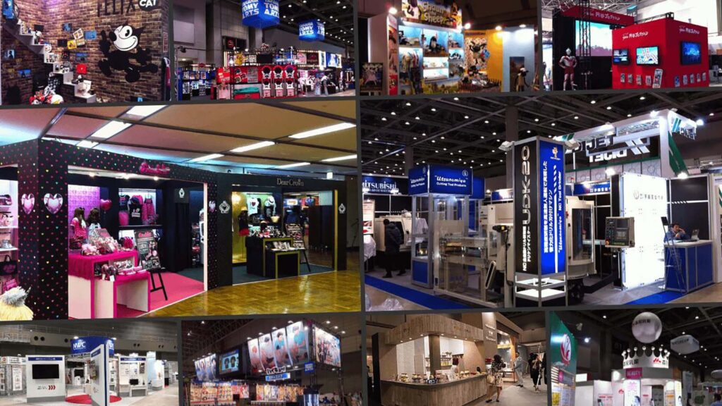 展示会ブースデザイン事例2024の施工写真一覧